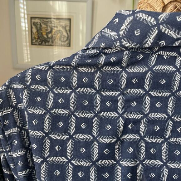 New Vintage Men’s Kmart Travel Robe Dark Blue L - Picture 5 of 5